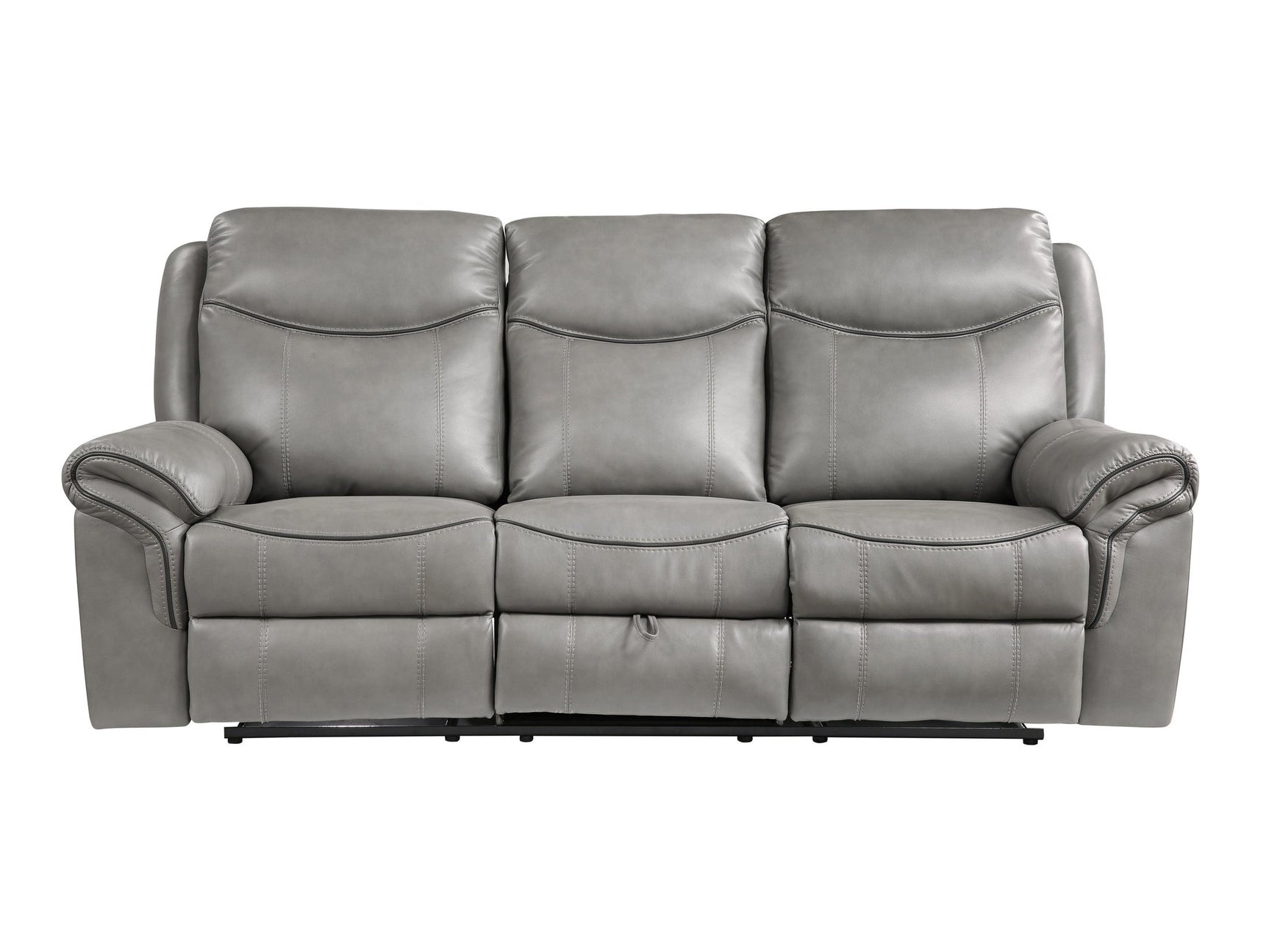 Aram Gray Double Reclining Sofa - Ornate Home