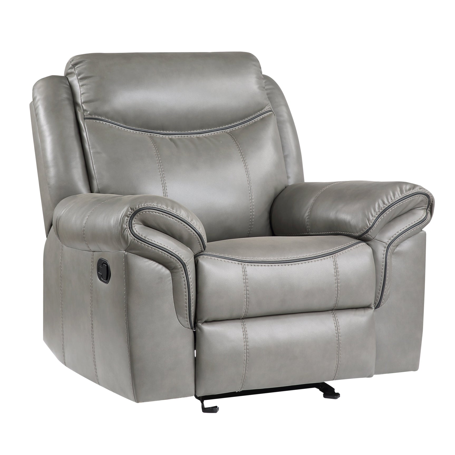 Aram Gray Glider Reclining Chair - Ornate Home