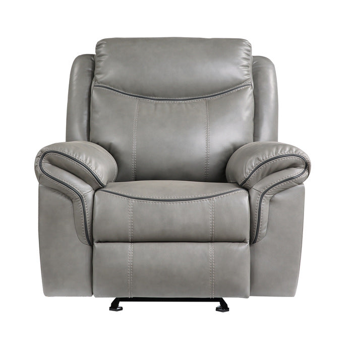 Aram Gray Glider Reclining Chair - Ornate Home