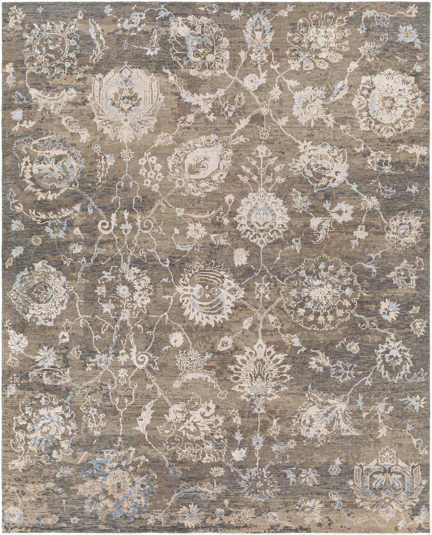 Aramawayan Premium Hand Knotted Wool Area Rug - Clearance - Ornate Home