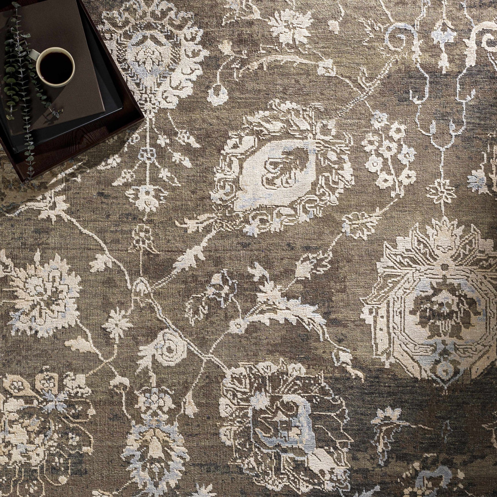 Aramawayan Premium Hand Knotted Wool Area Rug - Clearance - Ornate Home