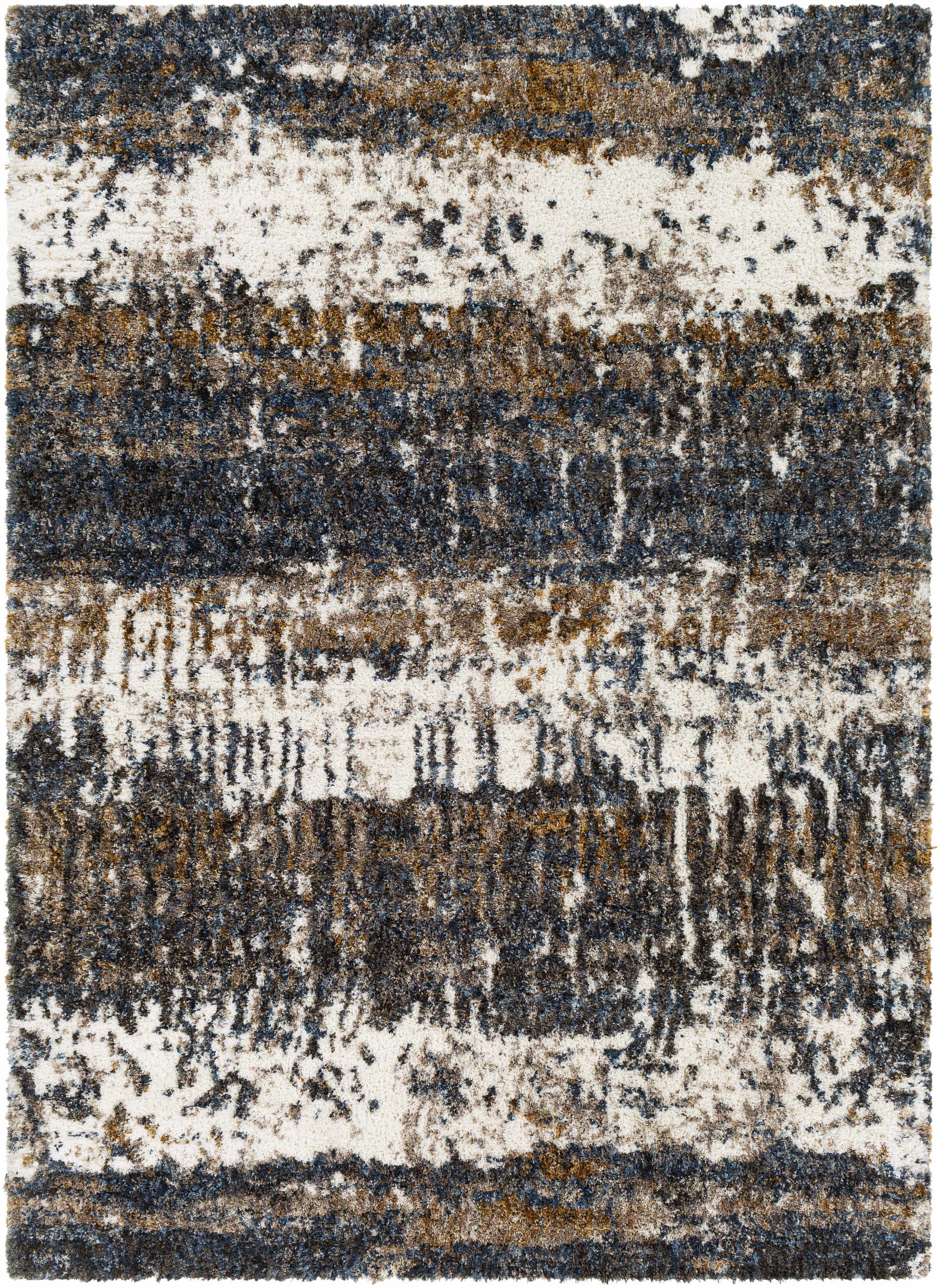 Arboles Abstract Lined Plush Area Rug - Ornate Home