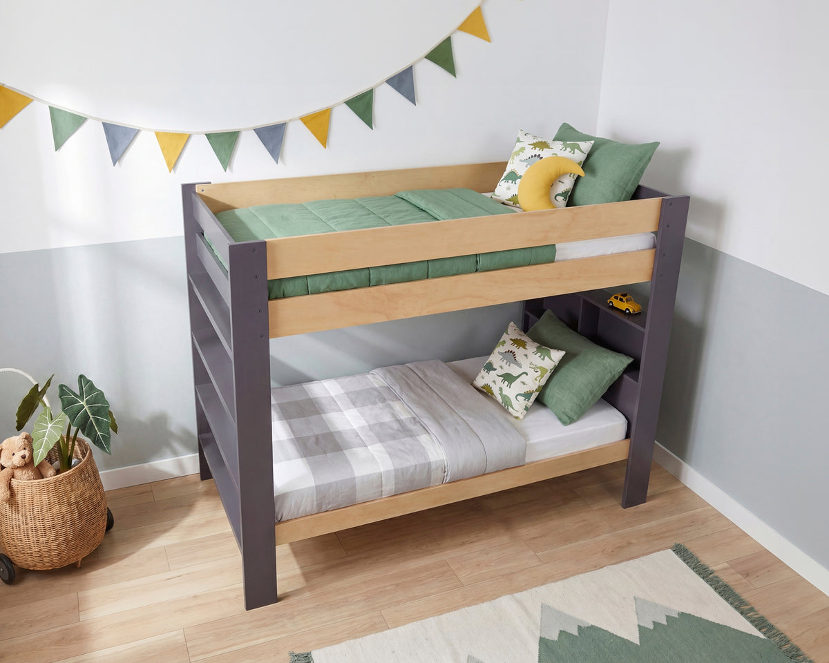 Arbor Gray Twin Bunk Bed - Ornate Home