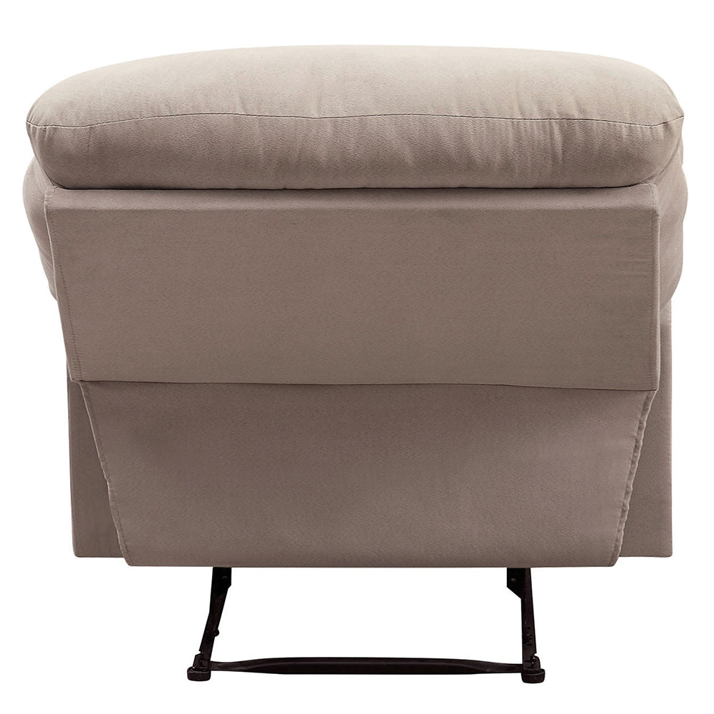 Arcadia Beige Woven Fabric Recliner (Motion) - Ornate Home