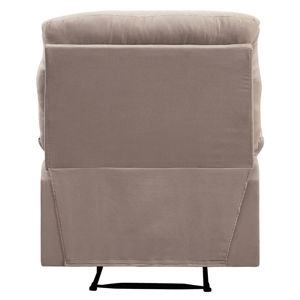 Arcadia Beige Woven Fabric Recliner (Motion) - Ornate Home