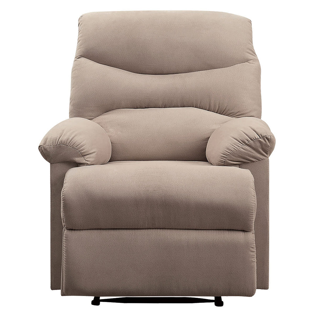 Arcadia Beige Woven Fabric Recliner (Motion) - Ornate Home