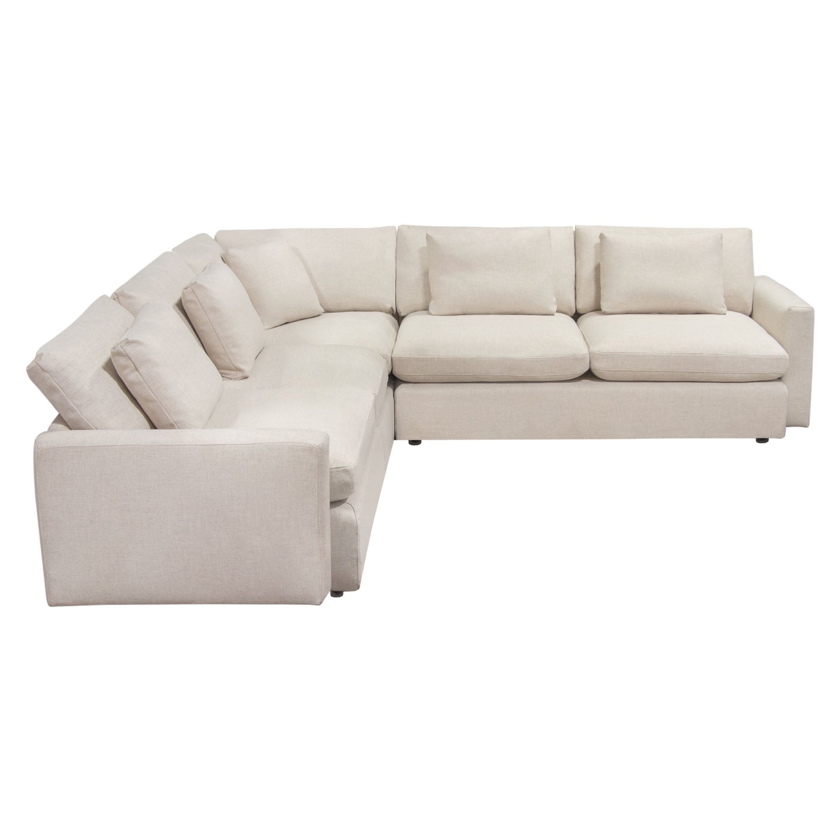 Arcadia Cream 3pc Corner Sectional - Ornate Home
