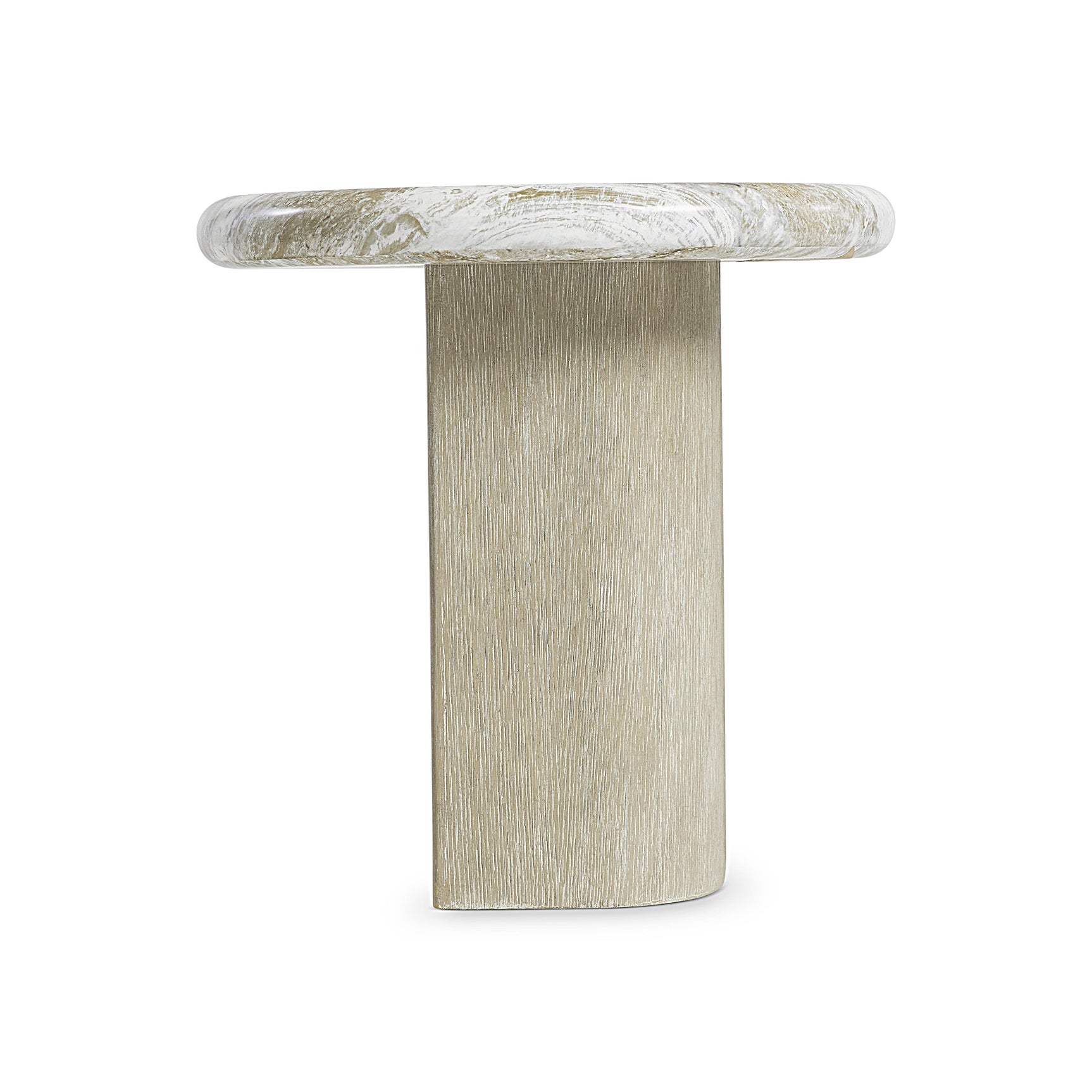 Arcadia Kalta Faux Stone/Clay Accent Table - Ornate Home