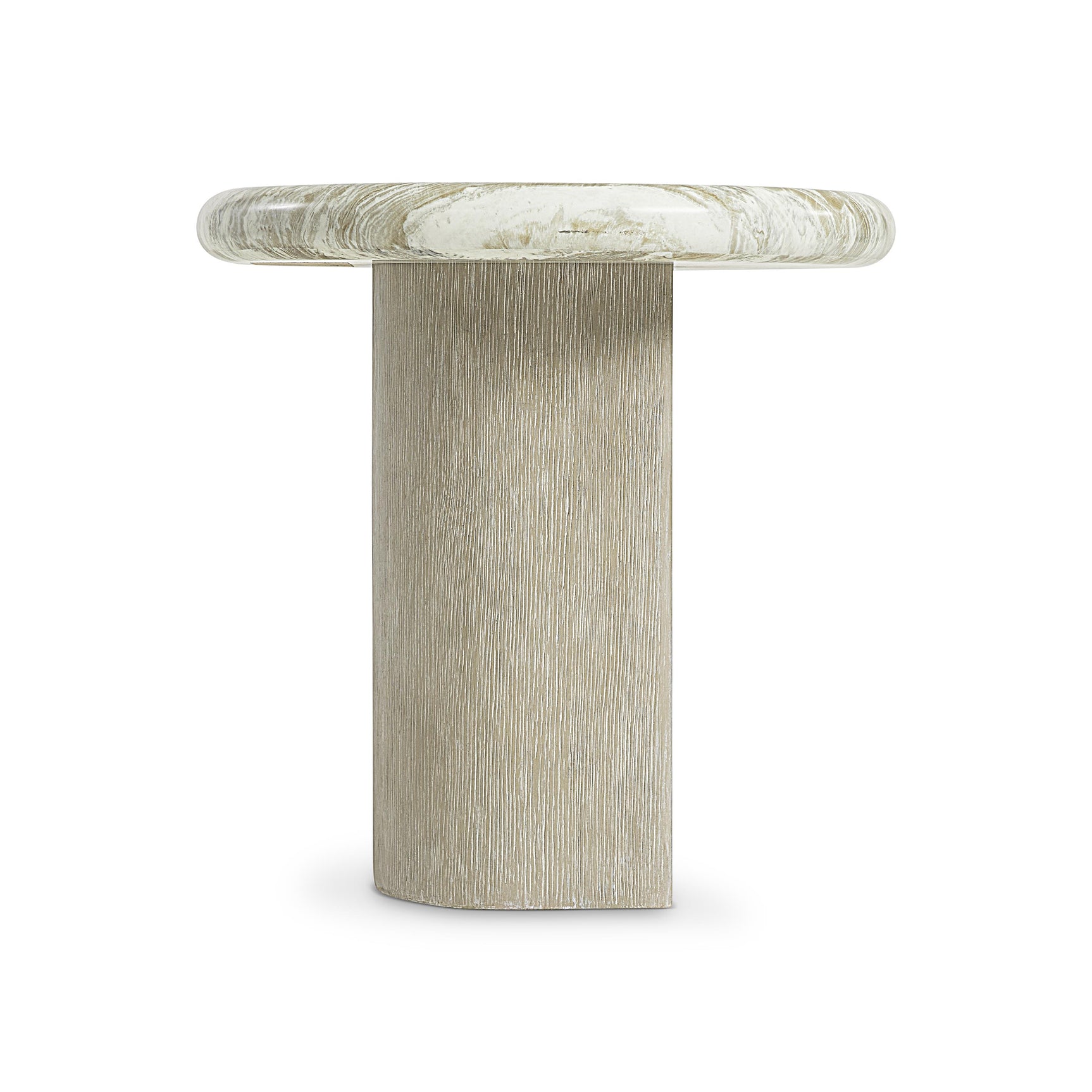 Arcadia Kalta Faux Stone/Clay Accent Table - Ornate Home
