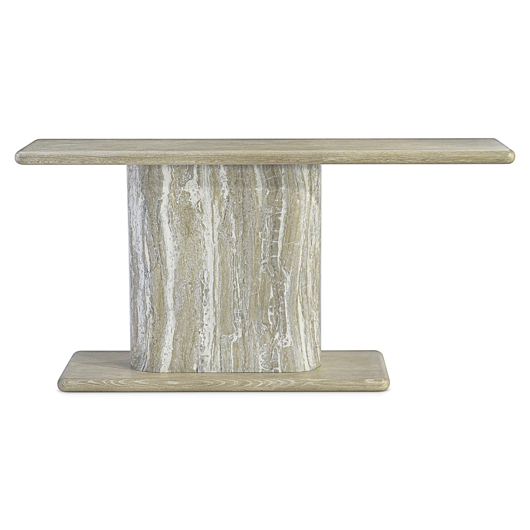 Arcadia Kalta Faux Stone/Clay Console Table - Ornate Home