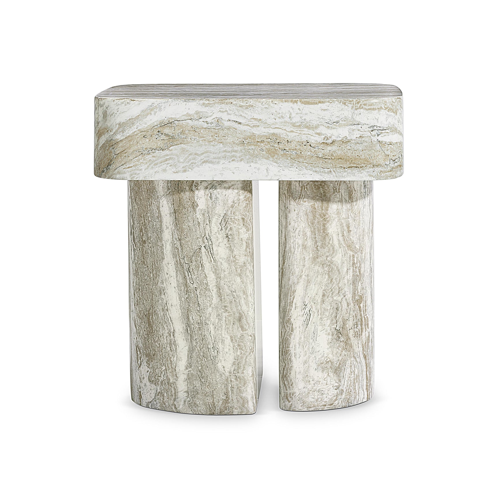 Arcadia Kalta Faux Stone Nightstand - Ornate Home