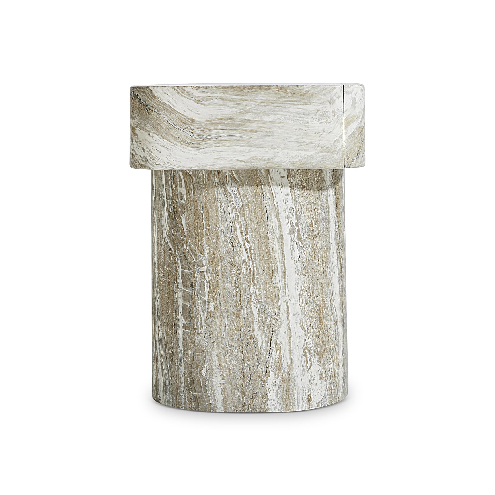 Arcadia Kalta Faux Stone Nightstand - Ornate Home
