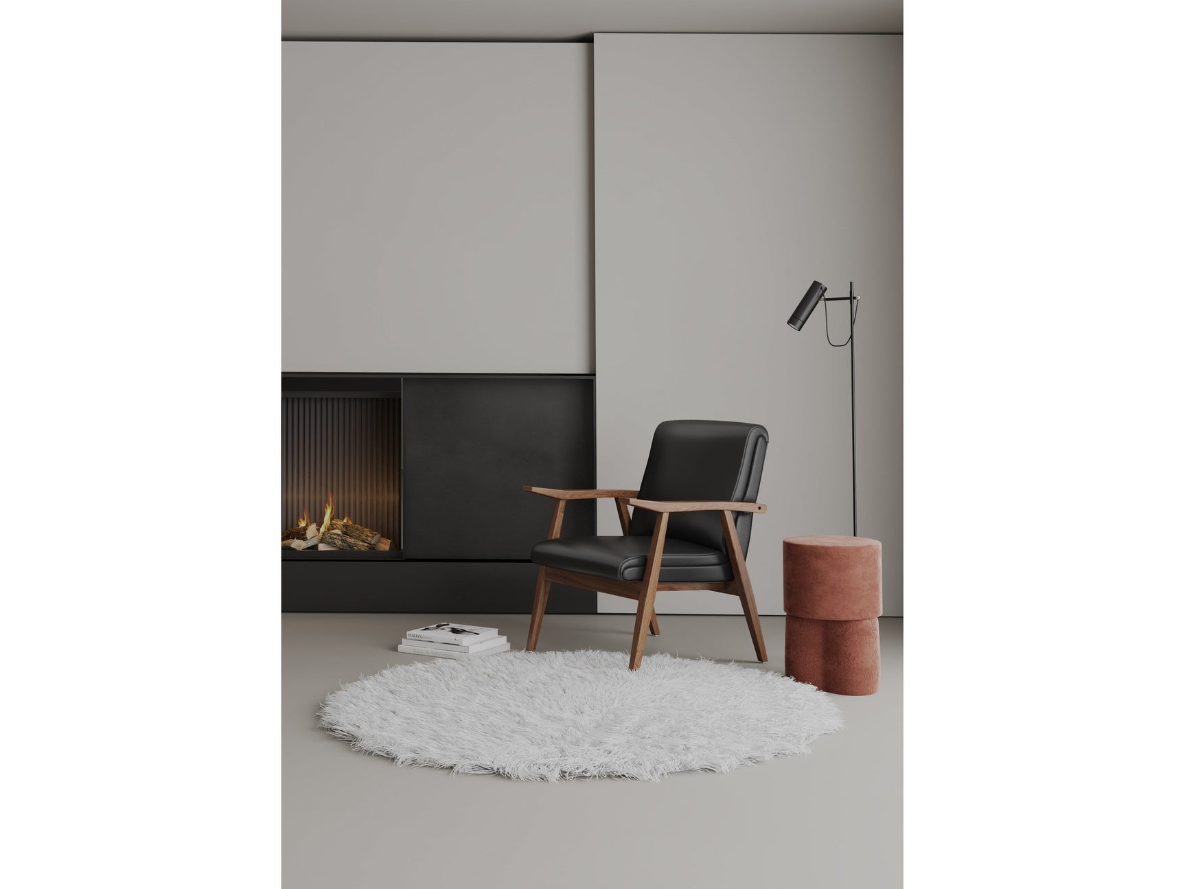 Arch Duke Accent Chair in Black and Amber (set of 2) - Ornate Home