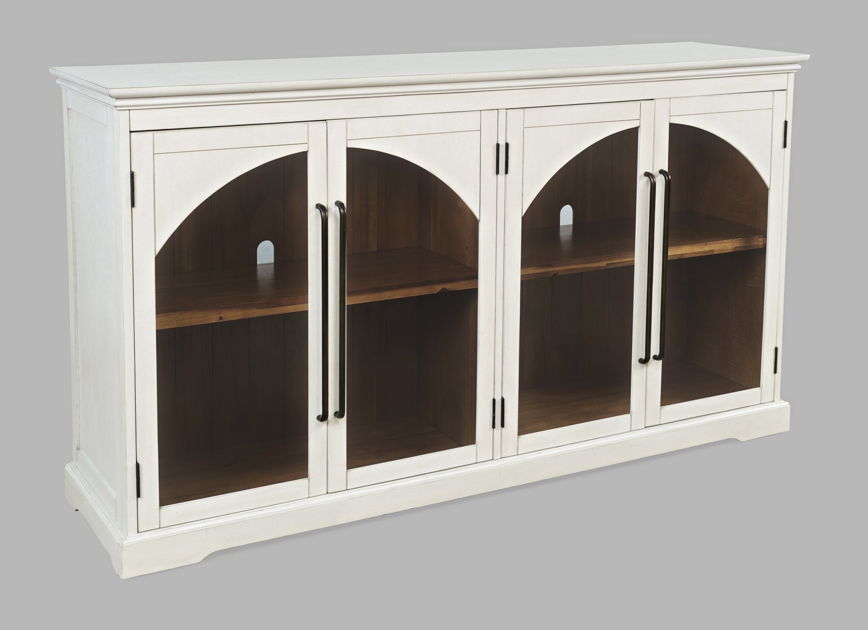 Archdale Antique White 4 Door Accent Cabinet - Ornate Home