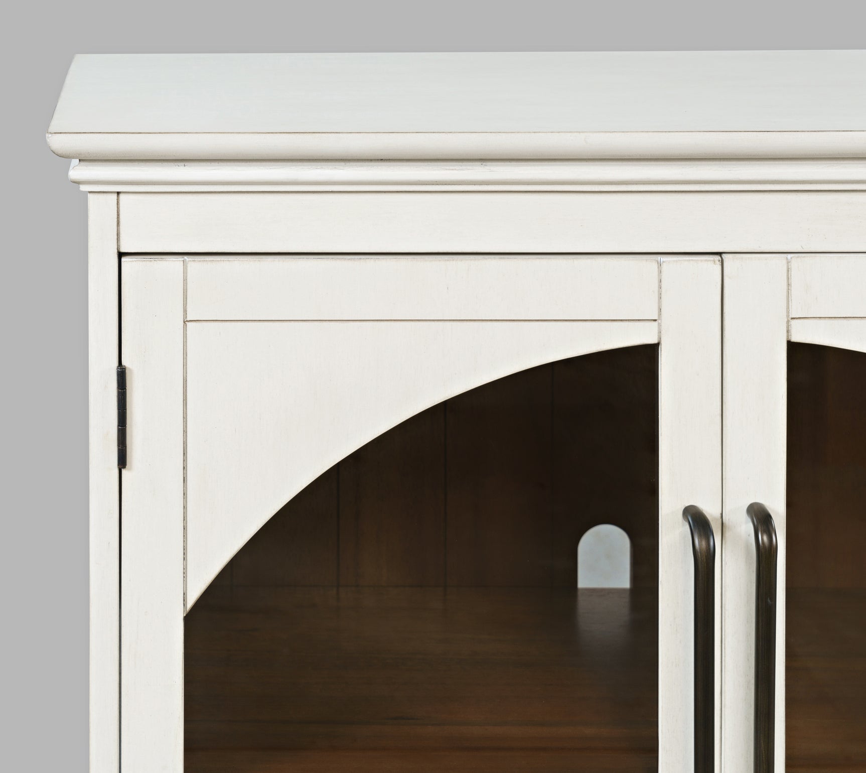 Archdale Antique White Four Door Accent Cabinet - Ornate Home