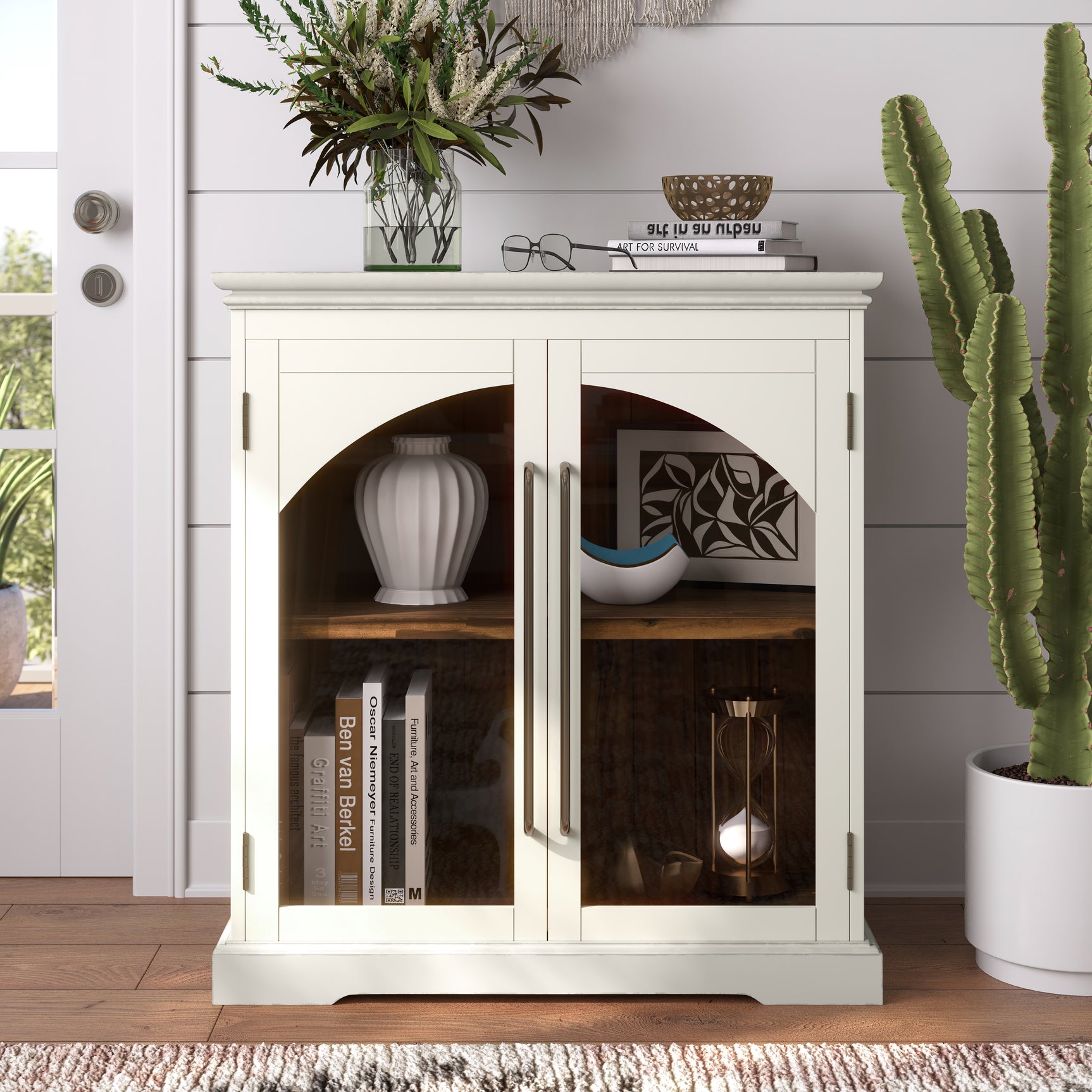Archdale Antique White Two Door Accent Cabinet - Ornate Home