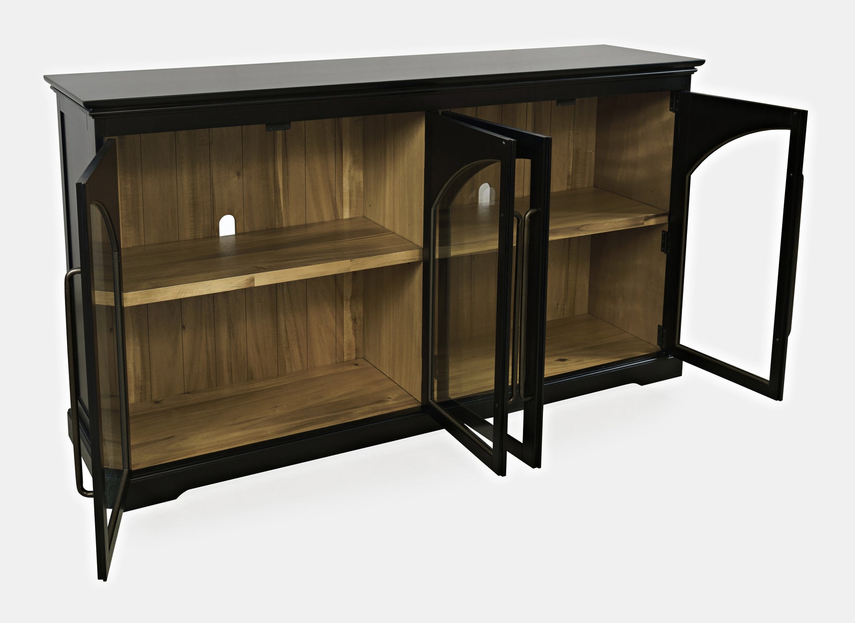 Archdale Black 4 Door Accent Cabinet - Ornate Home
