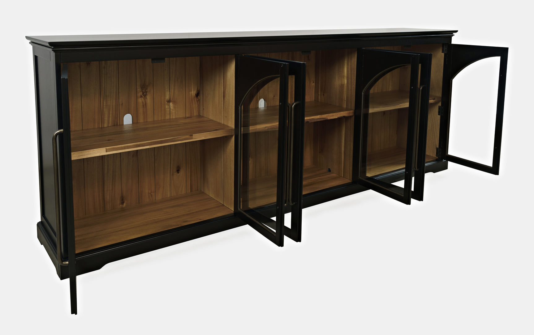 Archdale Black 6 Door Accent Cabinet - Ornate Home