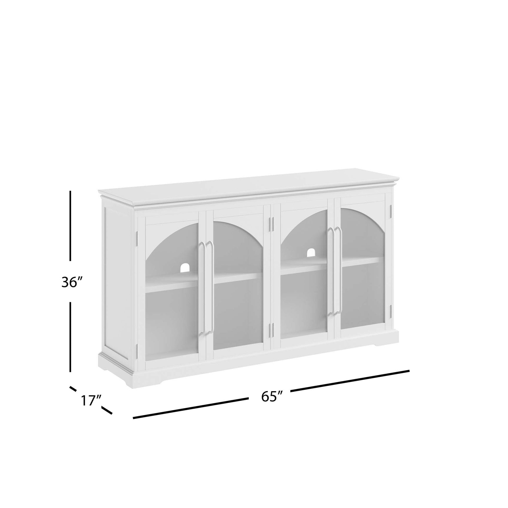 Archdale Grey Four Door Accent Cabinet - Ornate Home