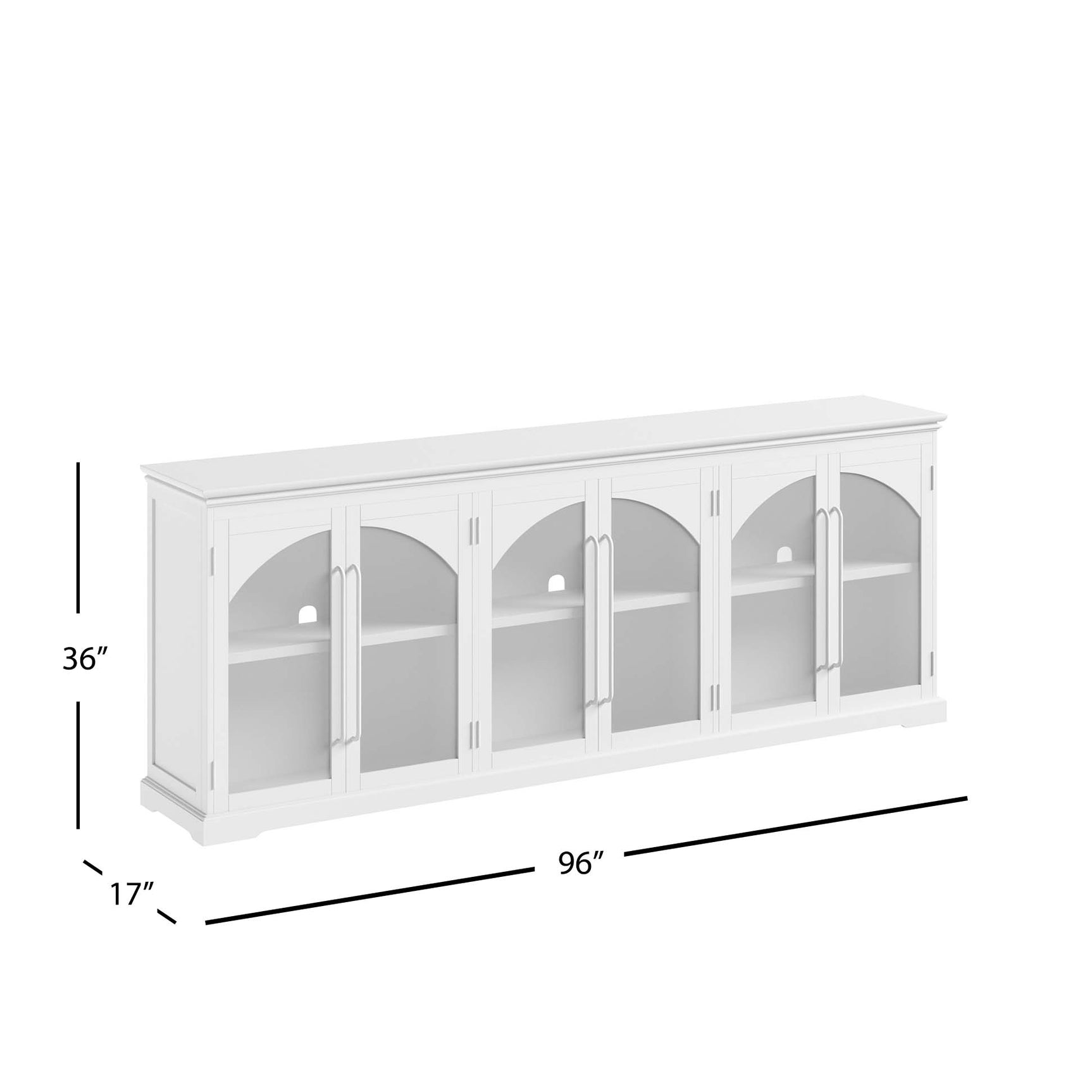 Archdale Grey Six Door Accent Cabinet - Ornate Home