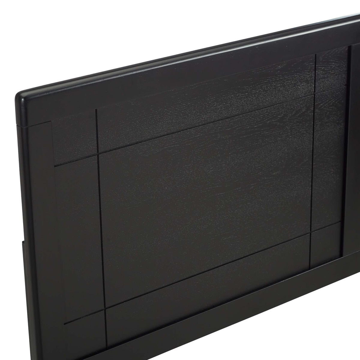 Archie Black Wood Twin Headboard - Ornate Home