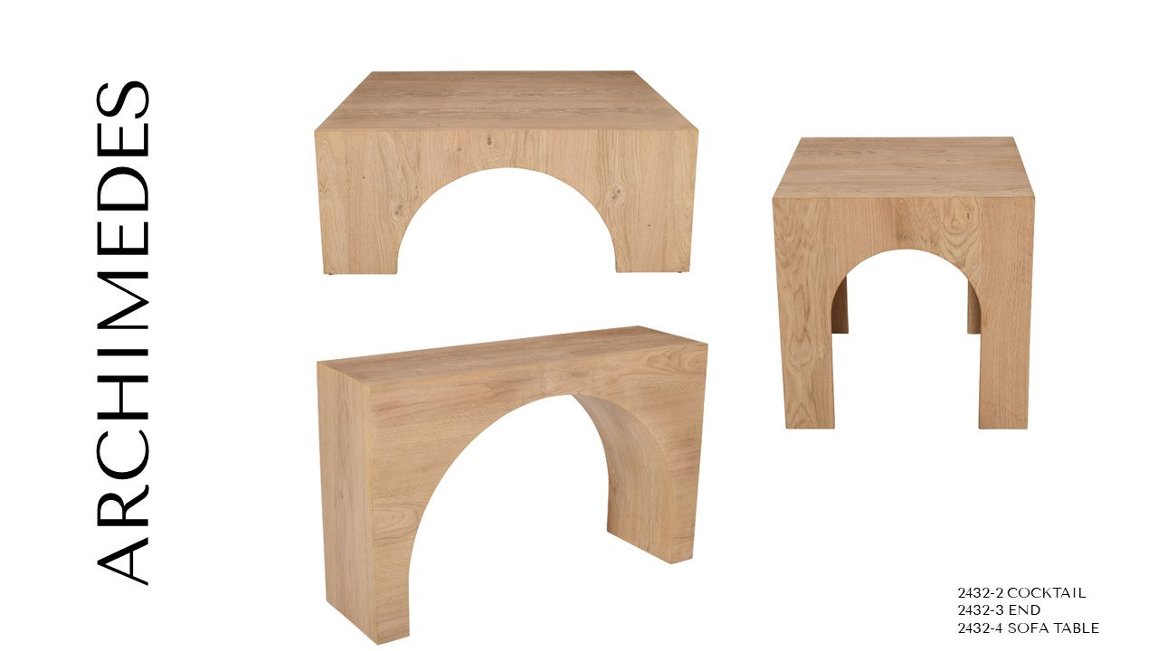Archimedes Natural Sofa Table - Ornate Home