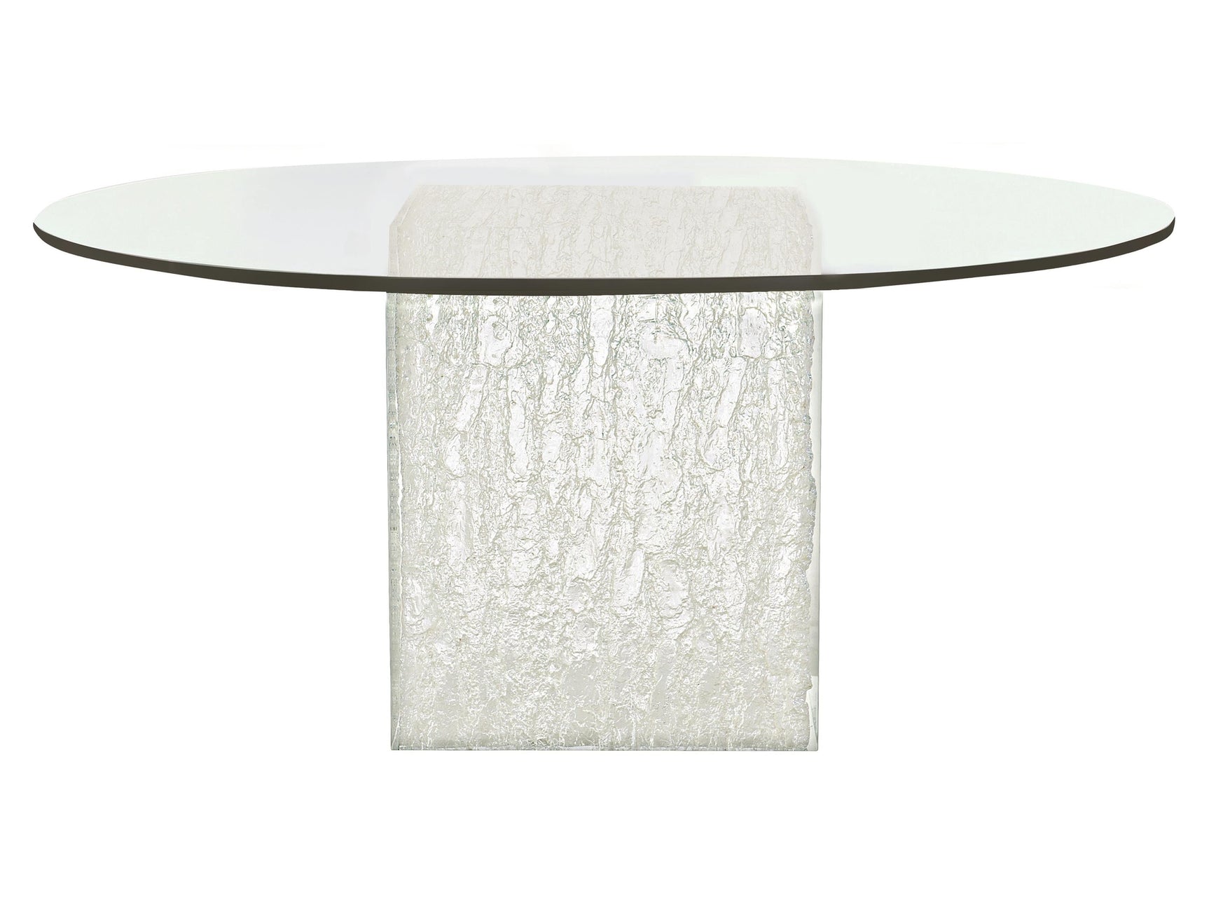 Arctic Clear/Acrylic Round Dining Table - Ornate Home