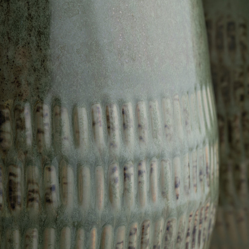 Arden Sage Green 2 Piece Ceramic Vases - Ornate Home