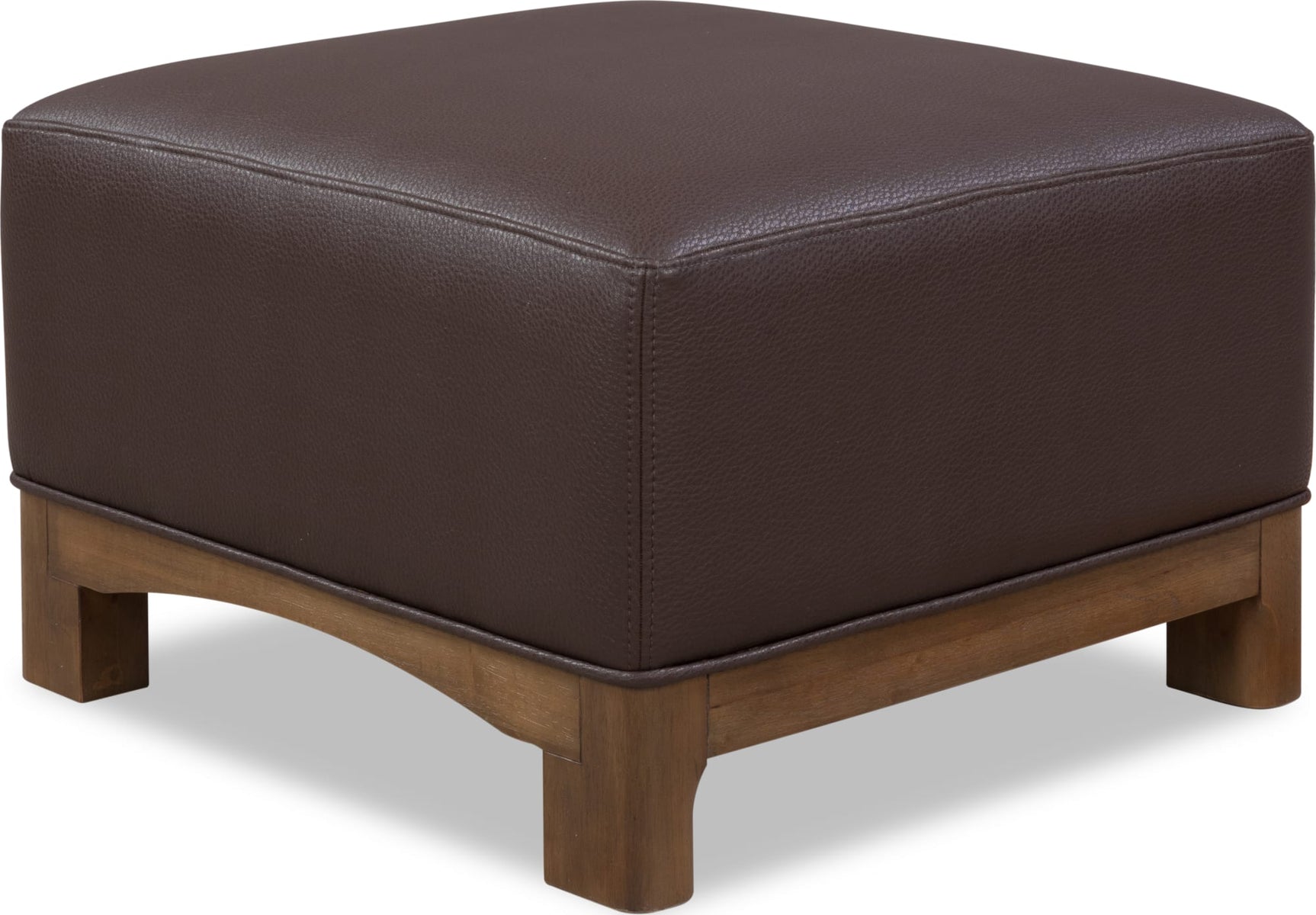 Arden Tavern Brown Upholstered Ottoman - Ornate Home