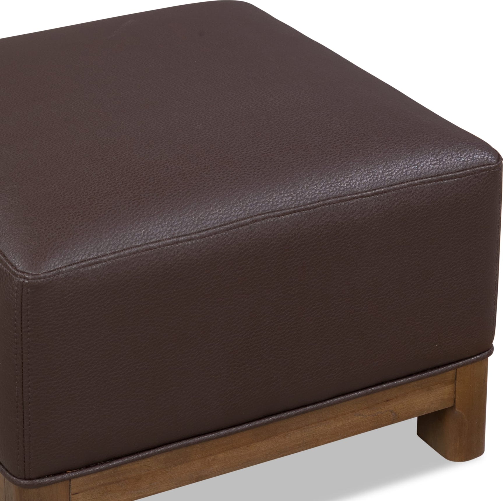 Arden Tavern Brown Upholstered Ottoman - Ornate Home