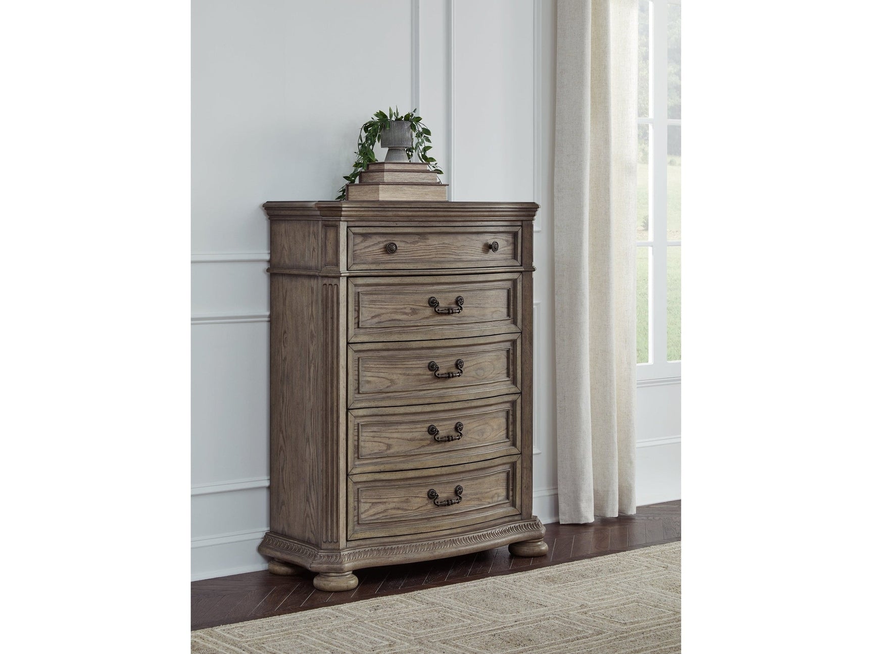 Ardenfield Light Brown Five Drawer Chest (Online Special Price) - Ornate Home