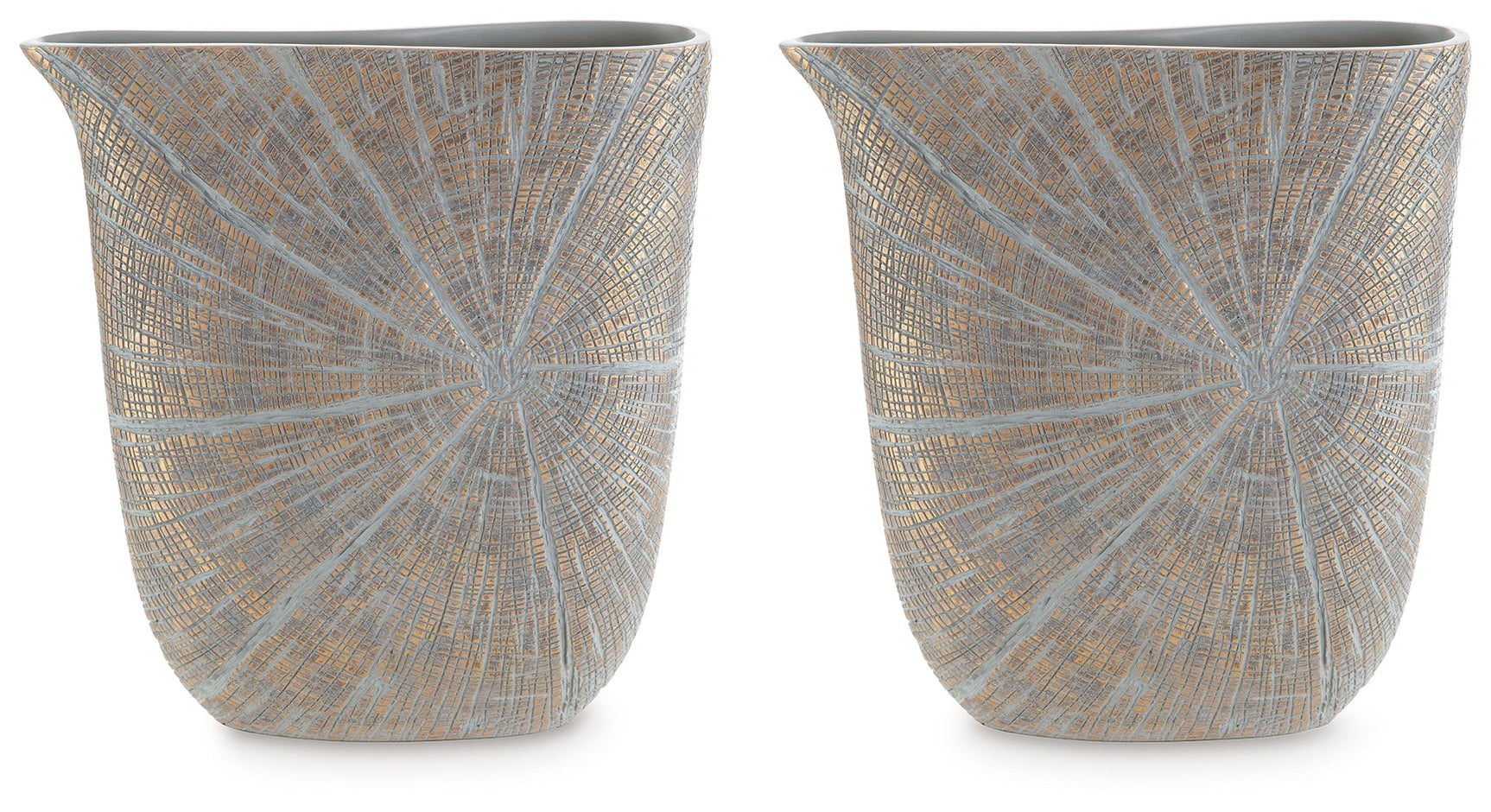 Ardenley Antique Gold Finish 14.5" Vase (Set of 2) (Online Special Price) - Ornate Home