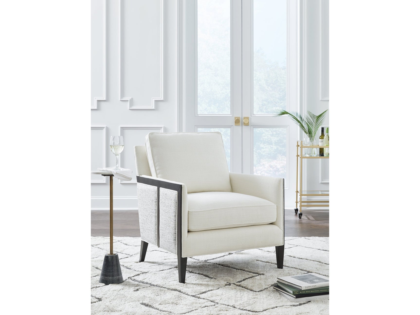 Ardenworth Black/Ivory Accent Chair (Online Special Price) - Ornate Home