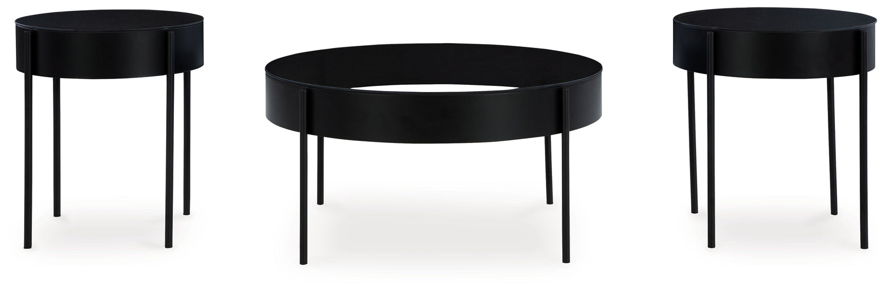 Ardoline Black 3pc Coffee Table Set (Online Special Price) - Ornate Home