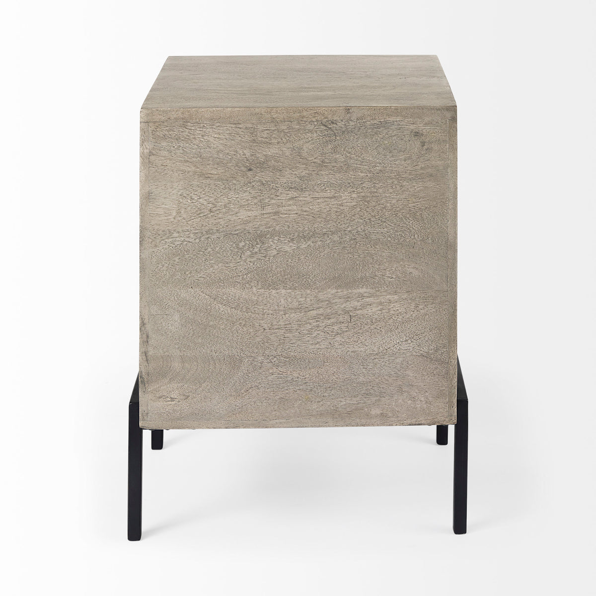 Arelius Gray/Black Wood End/Side Table - Ornate Home