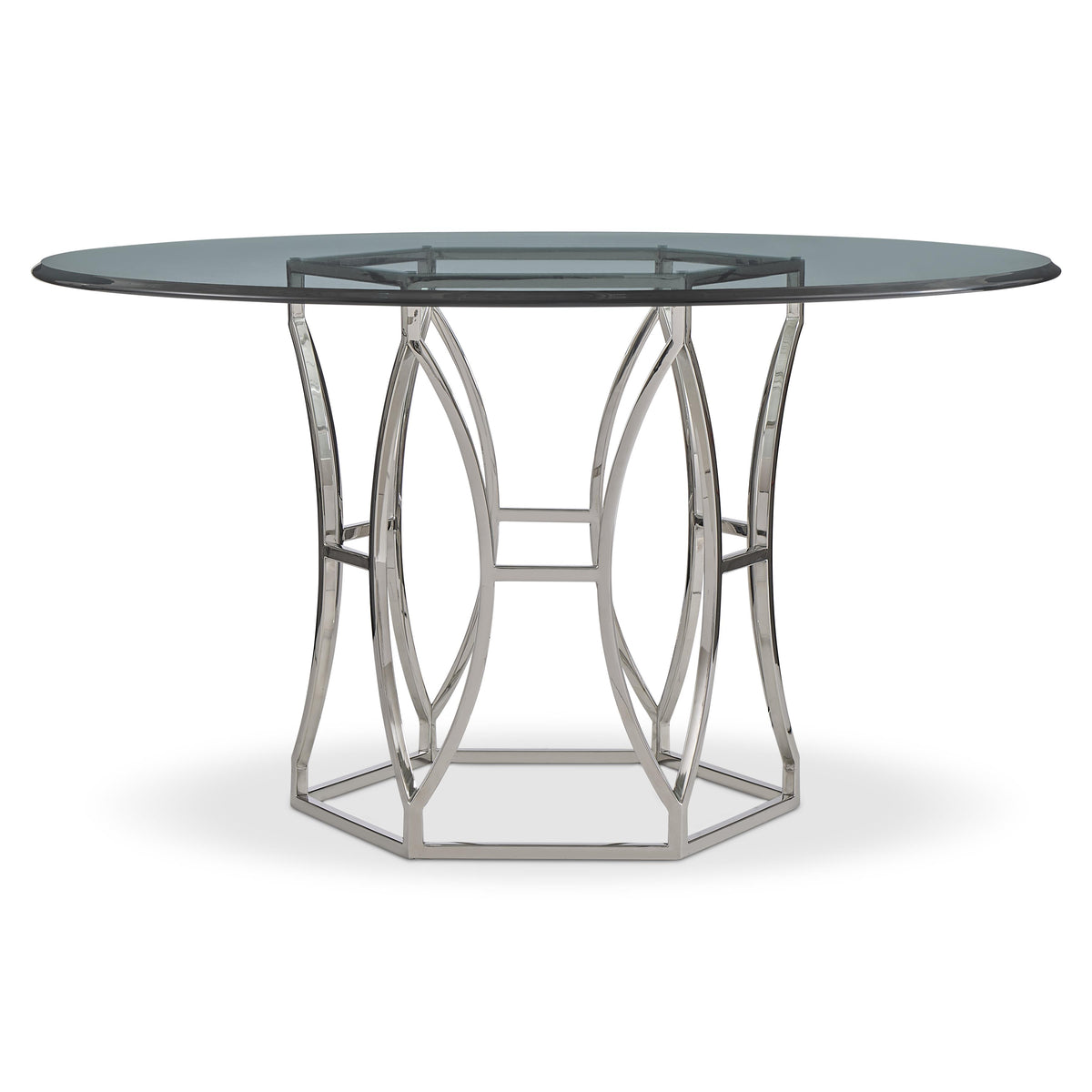 Argent Chrome/Silver Dining Table - Ornate Home