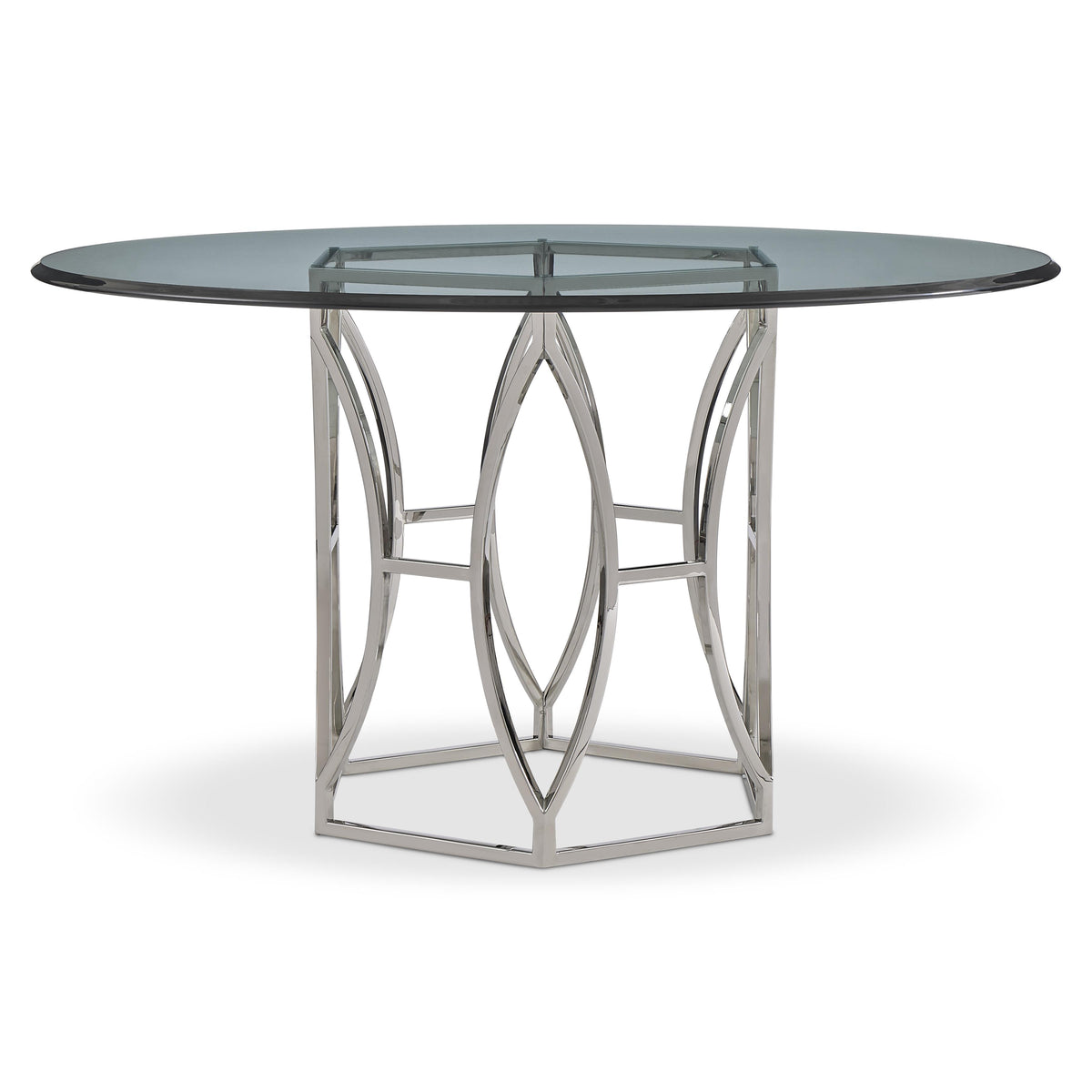 Argent Chrome/Silver Dining Table - Ornate Home