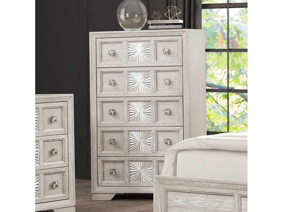 Argenthart Light Gray Chest - Ornate Home