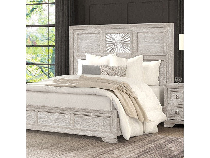 Argenthart Light Gray Eastern King Bed - Ornate Home