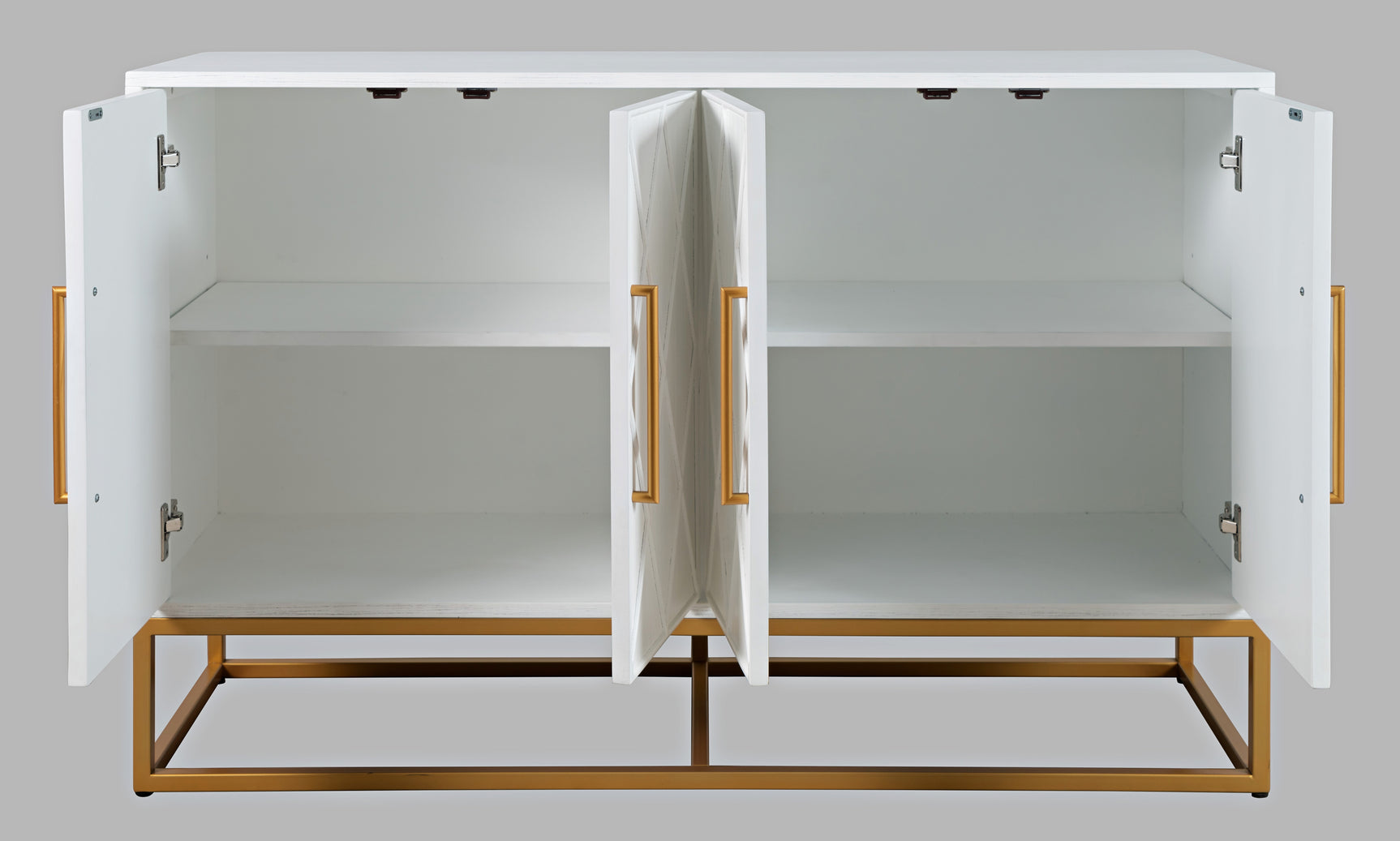 Argyle Glen White/Gold 50 Accent Cabinet - Ornate Home