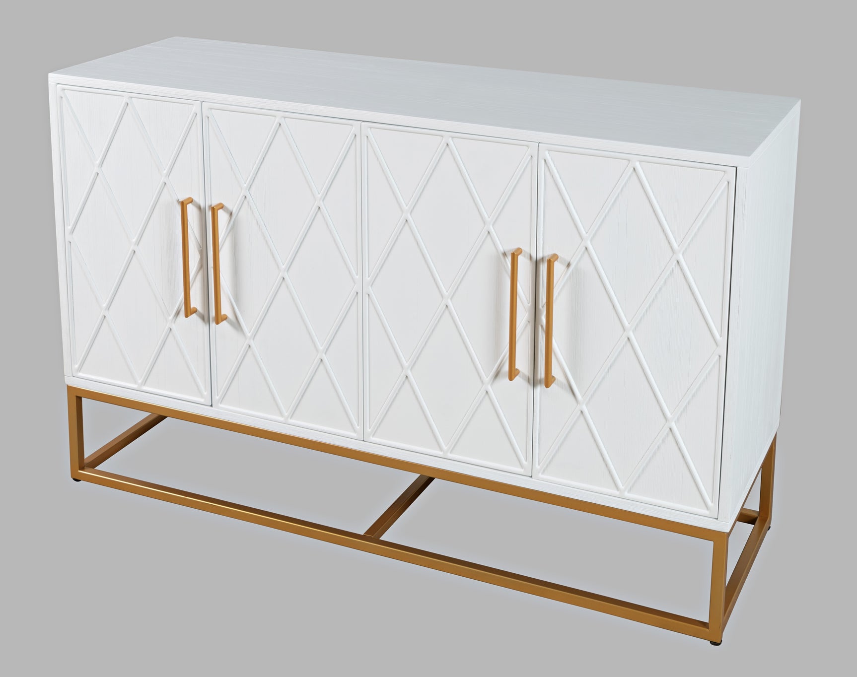 Argyle Glen White/Gold 50 Accent Cabinet - Ornate Home