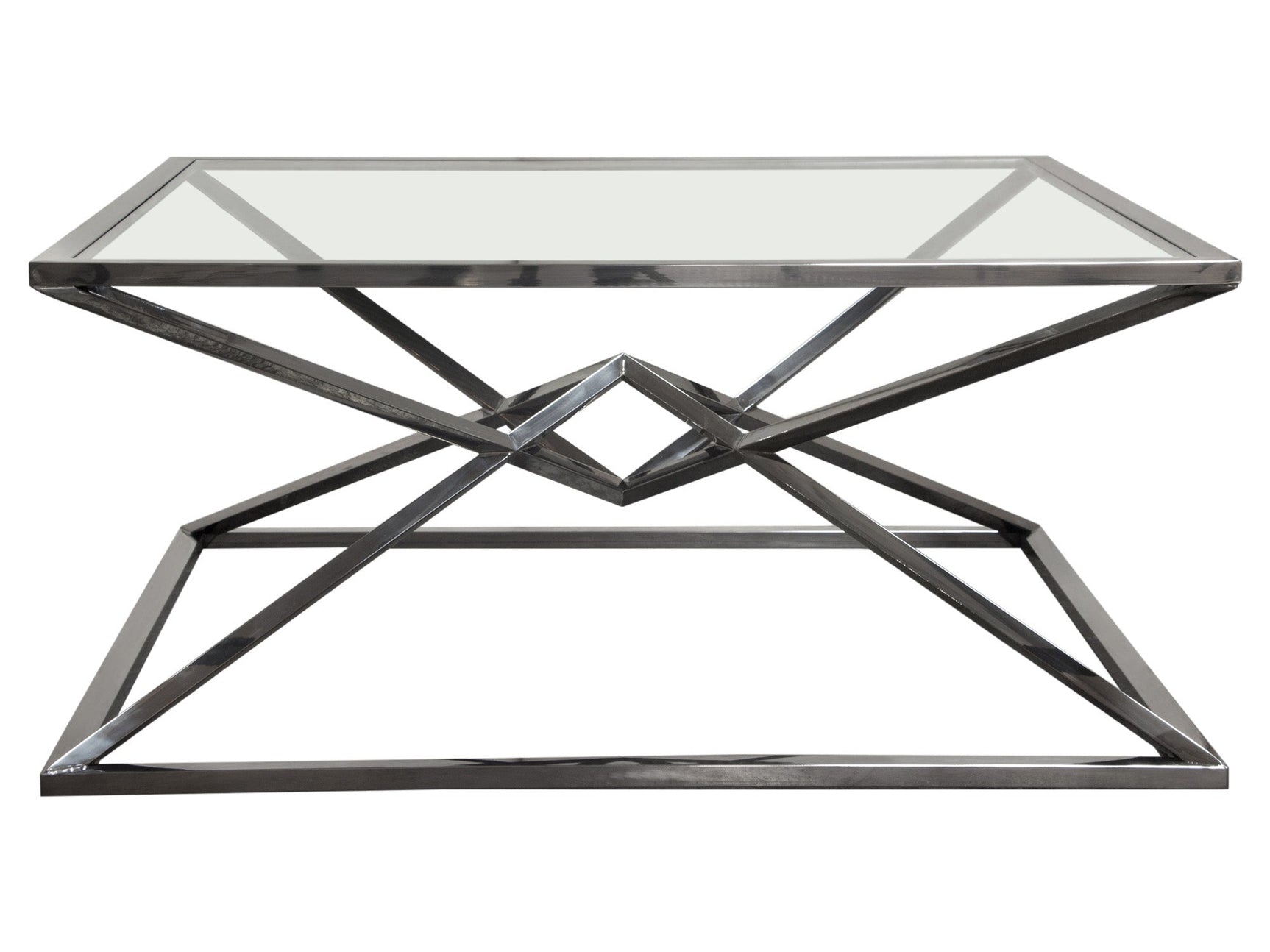 Aria Black Square Coffee Table - Ornate Home