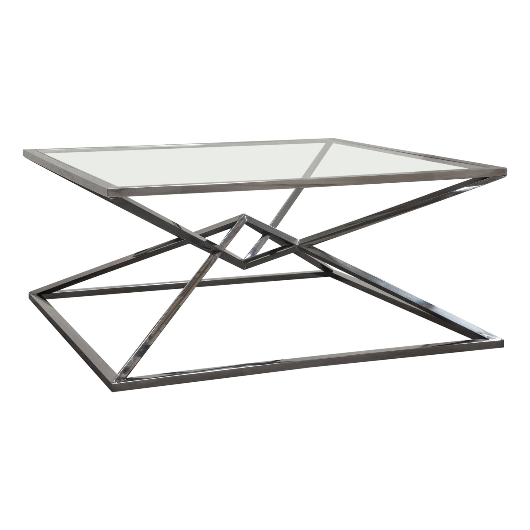 Aria Black Square Coffee Table - Ornate Home
