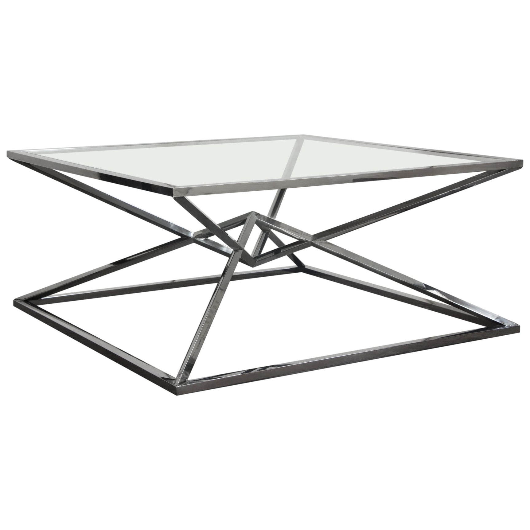 Aria Black Square Coffee Table - Ornate Home