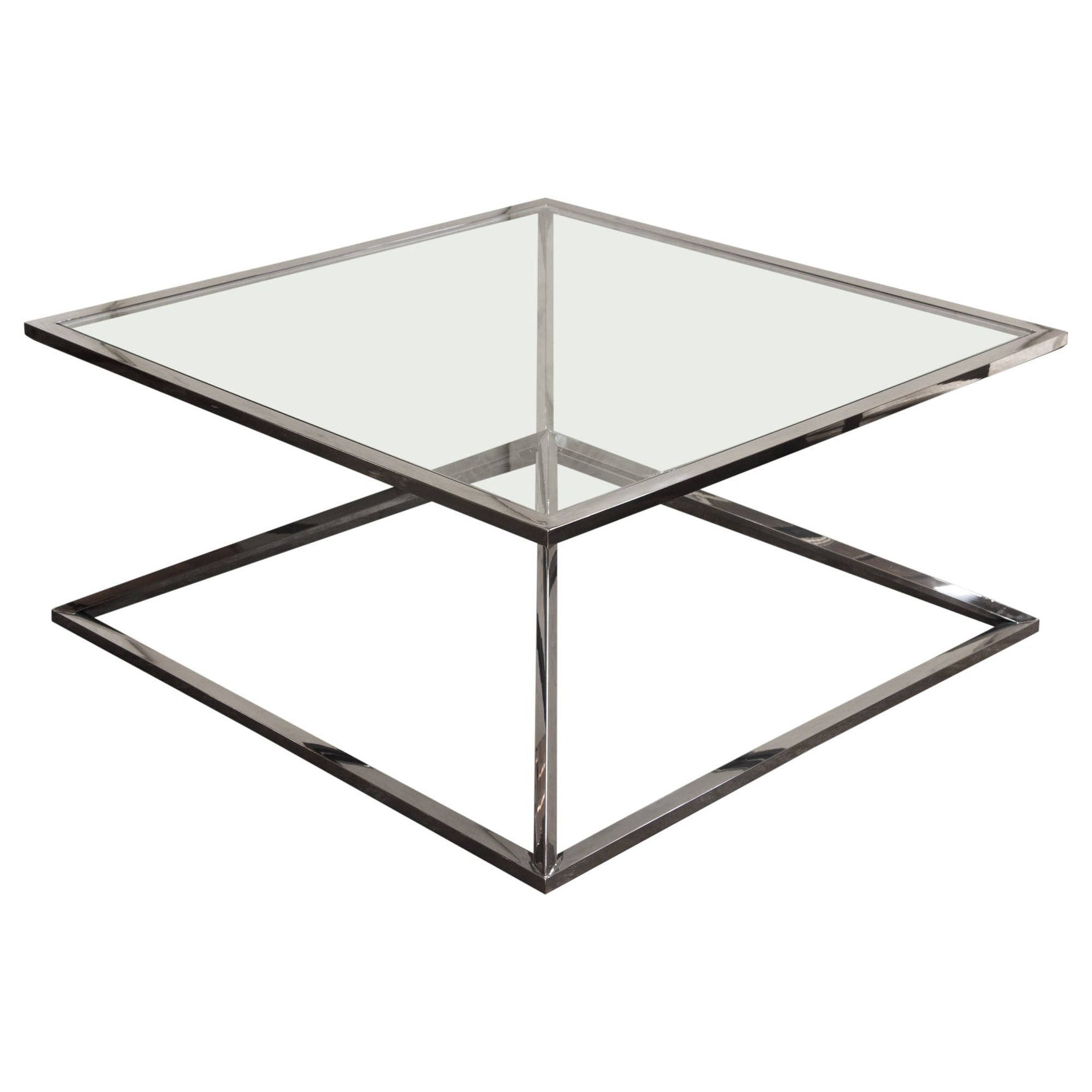 Aria Black Square Coffee Table - Ornate Home
