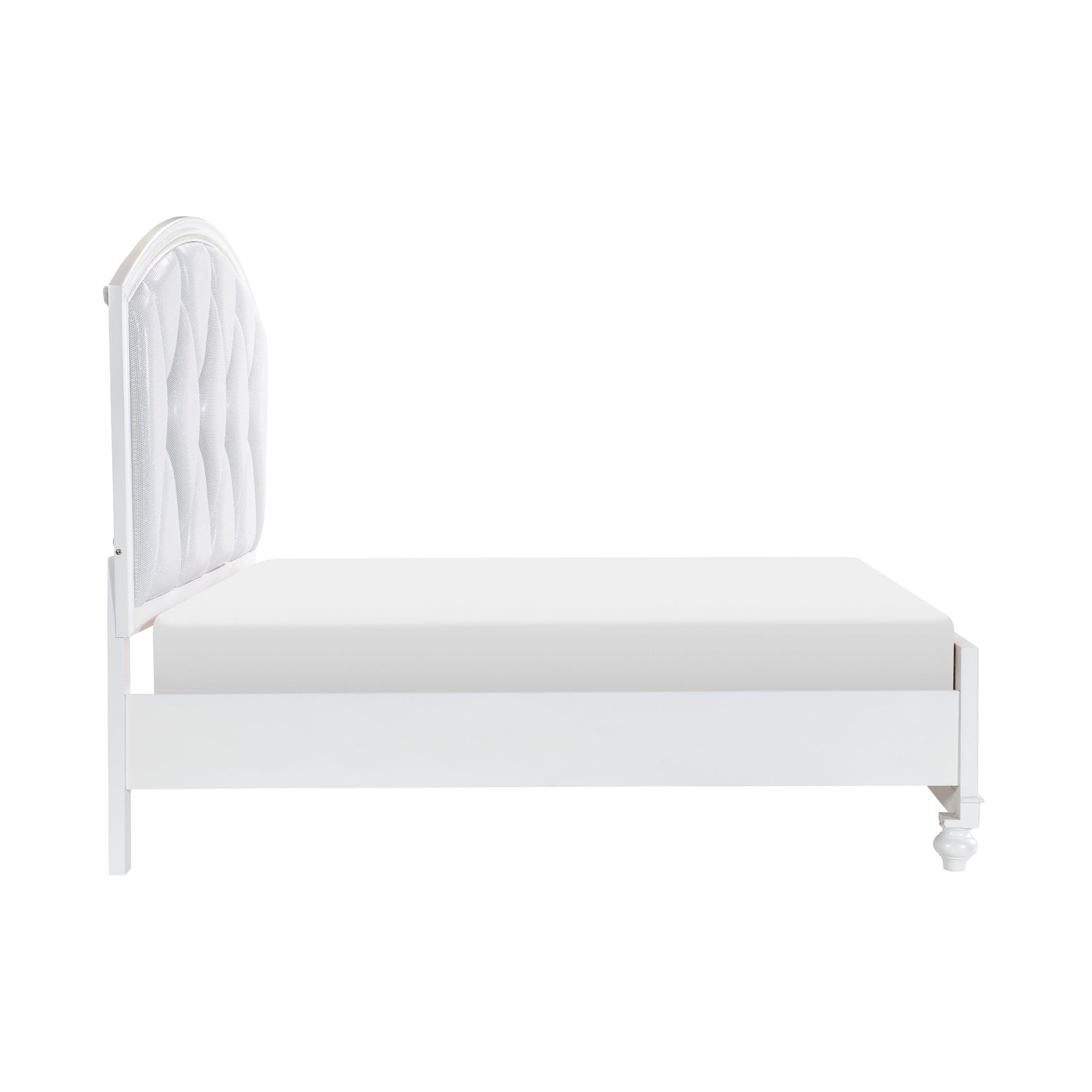 Aria White Queen Platform Bed - Ornate Home