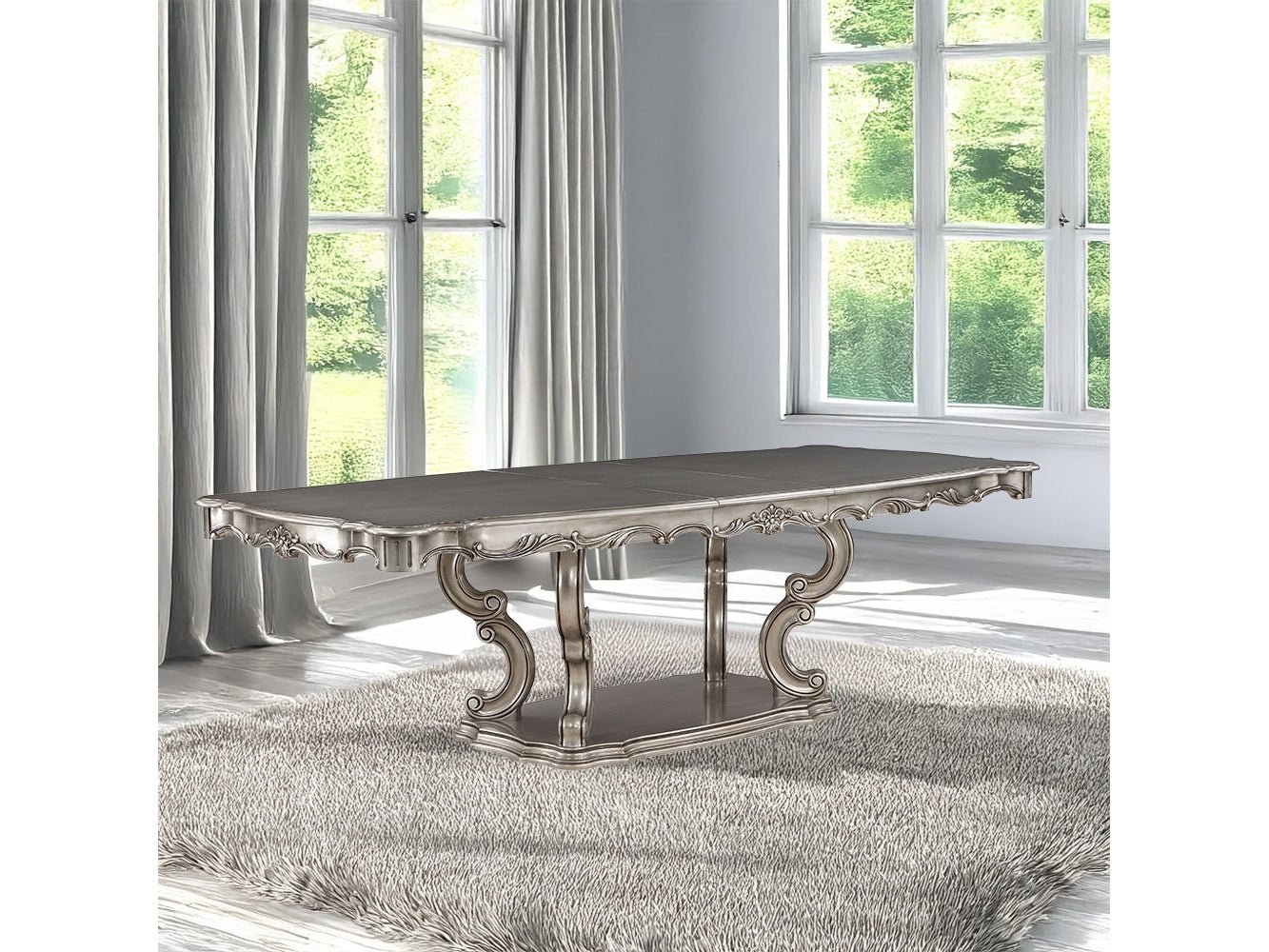 Ariadne Plantinum Dining Table - Ornate Home