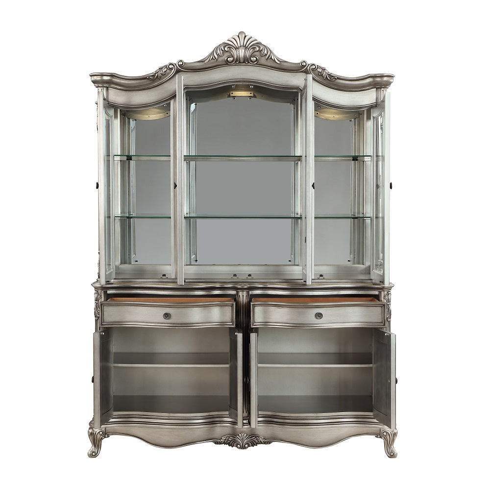 Ariadne Plantinum Hutch & Buffet - Ornate Home