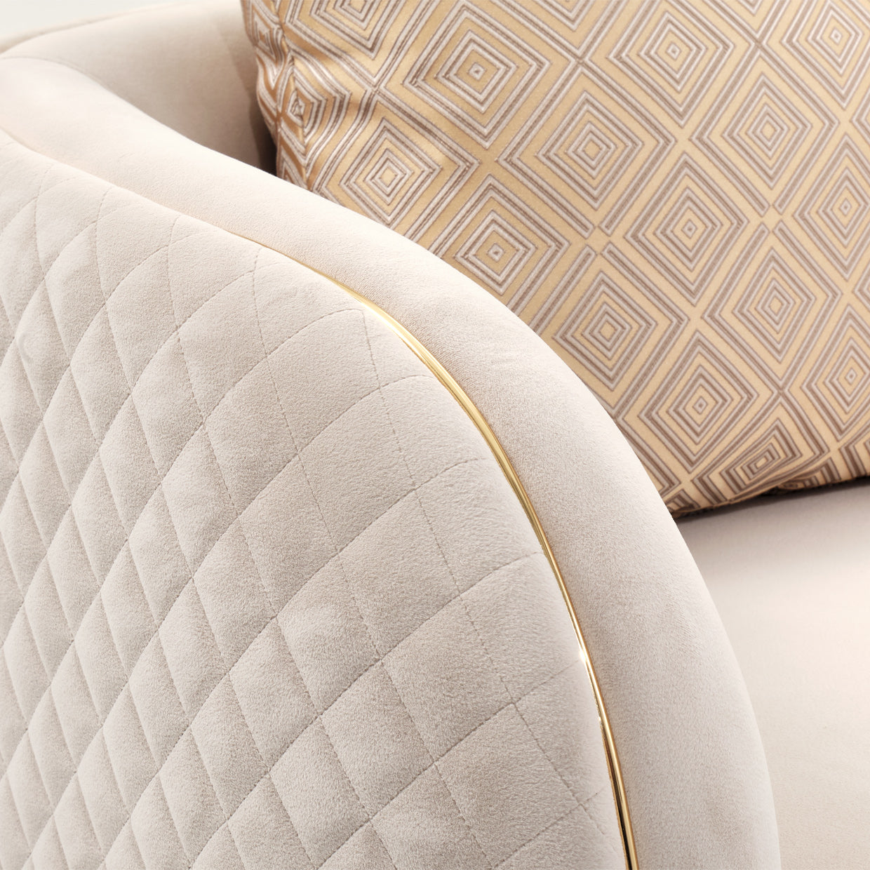 Ariana Beige Accent Chair - Ornate Home