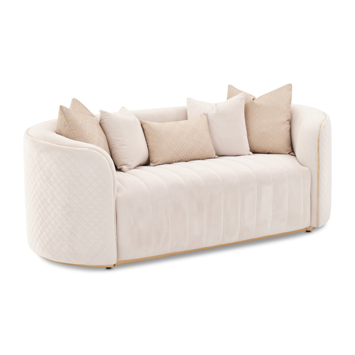 Ariana Beige Loveseat - Ornate Home